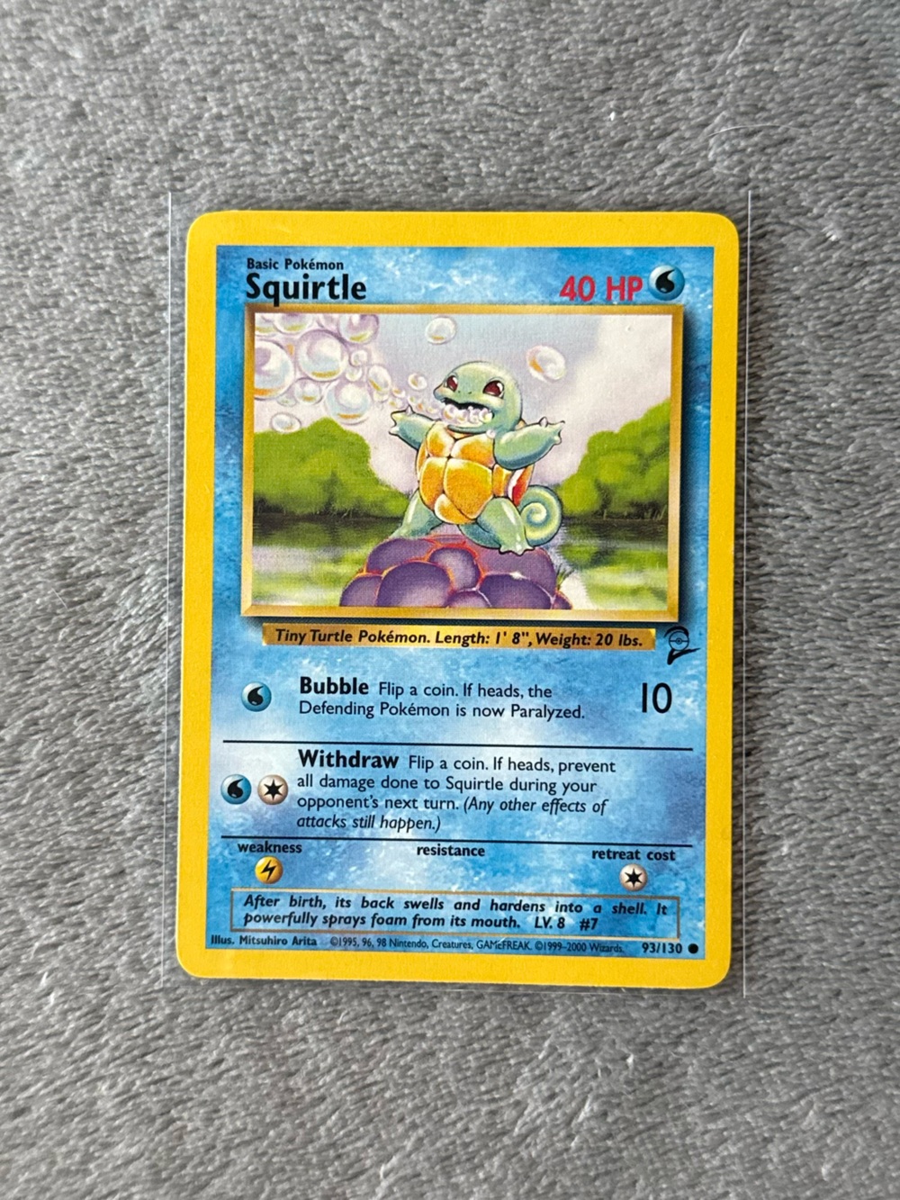 Base Set Vintage Squirtle Pokémon card - 93/103